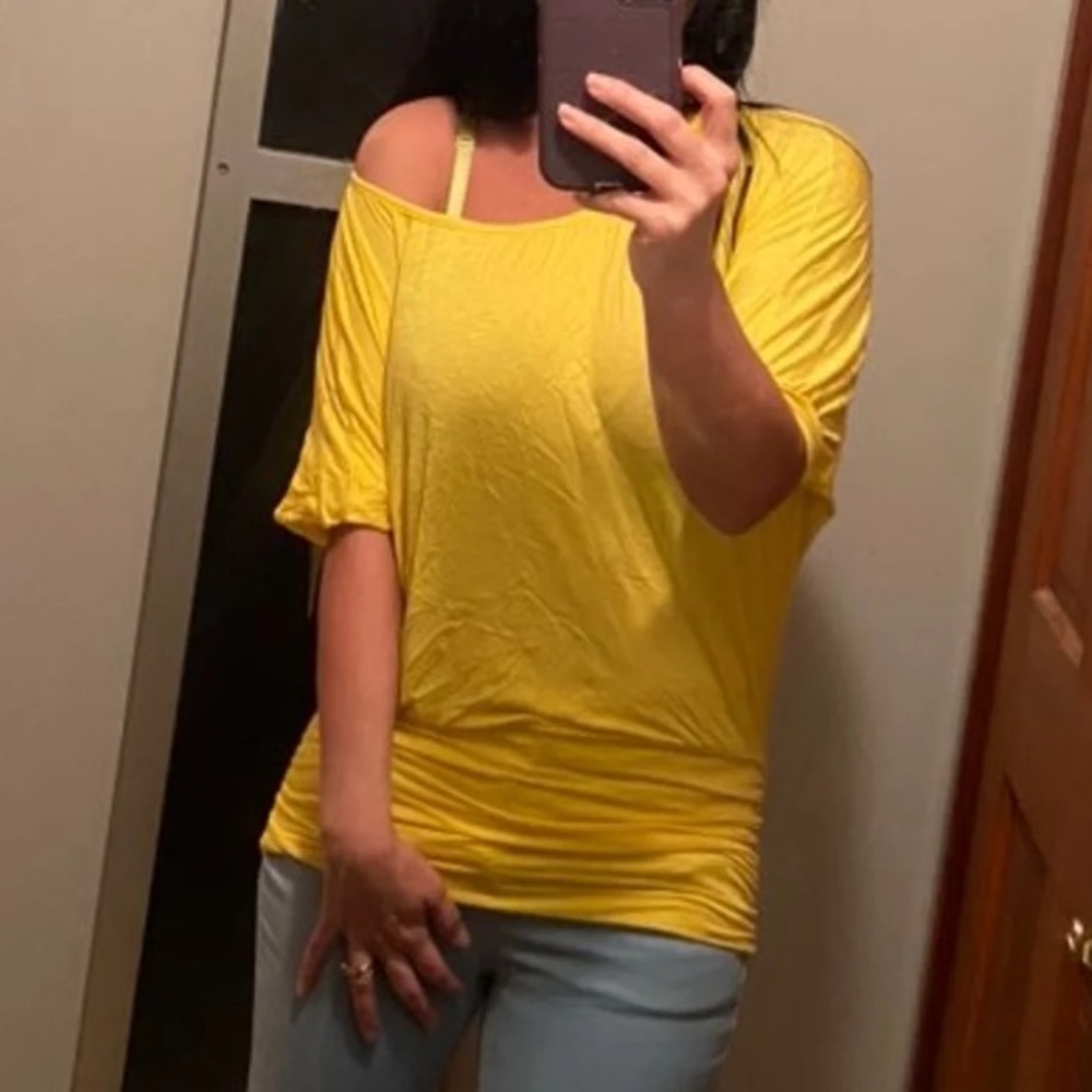 Bright yellow women’s top